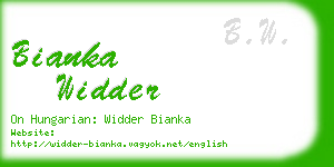 bianka widder business card